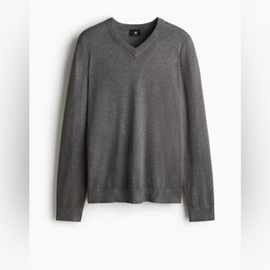 NWT H&M REGULAR-FIT FINE-KNIT SWEATER Men’s Medium Gray